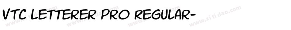 VTC Letterer Pro Regular字体转换